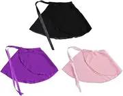 [kilofly] 3pc Girls Ballerina Sheer Wrap Ballet Tutu Dress Dance Skirts Value Pack