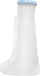 Foot Cast Covers, 65cm Cleanable Adult Foot Leg Cast Covers Waterproof Elastic Shower Cast Protector Watertight Foot Protector for Foot Leg Wounds