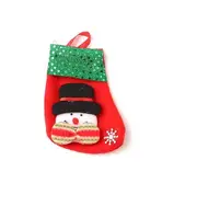 Merry Christmas Santa Socks Cute Kids Candy Bag Xmas Tree Hanging Decor Snowman