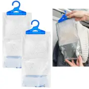 2 Hanging Closet Damp Trap Excess Moisture Absorber Air Dehumidifier
