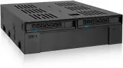 2 Bay 2.5 SAS/SATA HDD/SSD Mobile Rack + 3.5" Slot for External 5.25" Bay | Expr