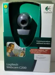Logitech Webcam C200 USB Built-In Microphone with RightSound