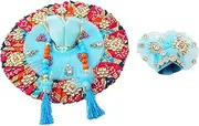 Aditri Creation Laddu Gopal Dress Cloth Bhagwan Poshak of God Krishna Kanhaiya Dev Vastra with Mukut for Metal Idol Statue for Indian Traditional Janmashtami Festival(Size:- 3-5 No.Dia- 10")