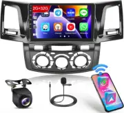 For Toyota Hilux 2005-2014 Android 13 Apple Carplay Car Radio Head Unit GPS 32G