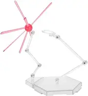 HONMEET 1 Set Action Figure Stand with Effects Model Display Support Base for Dolls and Figures Quick Installation Flexible Angles Stable Support for Home Shop