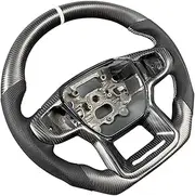 Customized Matte Carbon Fiber Steering Wheel Compatible With Raptor Ranger F150 Perforated Leather(With heating)