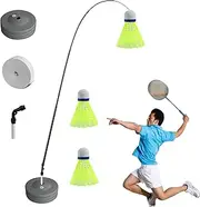 Badminton Training Tool, Badminton Rebound Trainer, Badmintons Single-Player Rebound Trainer, Elastic Badmintons Training Kit Practice Equipment For Kids, Adult
