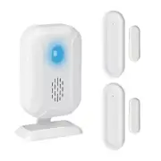 2PK Magnetic Sensors Detector Alarm Door Window Chime For Home Store Business