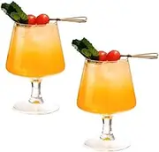 RYUHYF Brandy Snifter Glasses Set of 2, 15oz Crystal Cognac Glasses, Liqueur Glasses Pair, Good for Whiskey Cocktail Beer and Drink in Home Party Birthdays Wedding