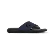 [Giorgio Armani] Giorgio Armani-Black Cross Bovine Leather Sandals-Uomo 8.5 UK