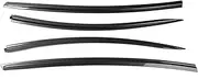FUWKAIZS Compatible for Tesla Model 3 Y Vent Deflector Ventshade Ventvisor Side Window Deflector Rain Guards Window Visors Rain Guard Car Accessory(Imitation CF for 3)