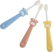 Beatifufu Toothbrush Toddler Soft Toothbrushes Care Kids Non Bristles Brush Set Extra Soft Bristle Gentle Cleaning