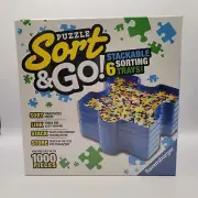 Ravensburger Puzzle Sort & Go 6 Stackable Sorting Trays Up To 1000 Pieces Sealed