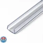 Outwater Plastics 585-Cl Clear 5/8'' Rigid Vinyl Clear Plastic U-Channel/C-Ch