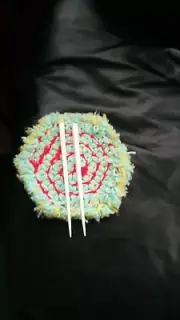 hand made hot pad/pot holders and white chopstick