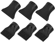 MUCKLILY 6pcs Hair Dryer Diffuser Nozzle for Quick Drying and Styling Compact Attachments for Travel and Home Use Includes Concentrator Nozzles and Styling Combs