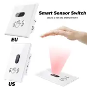 Smart Home Wall Light Switch Infrared Sensor Glass Screen Panel EU US Neutral