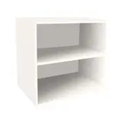 Kaboodle 300-399mm Feta Whip V Customisable Deep Open Med Wall Shelf