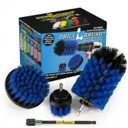 Drillbrush Medium Blue Drill Brushes with Extender - Clean pool & aquarium