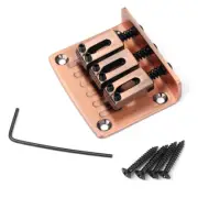 Adjustable Metal Hard-tail 3 String Guitar Bridge For Cigar Box Electric Guitar