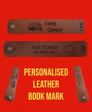 Personalised Leather bookmark, Gifts for book lovers, Mothers day Gift Birthday