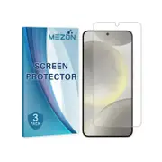 3 Pack MEZON Samsung Galaxy S24 (6.2") Clear Film Screen Protectors