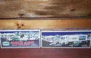 2003 HESS TRUCK AND RACE CARS + 2009 HESS RACE CAR AND RACER