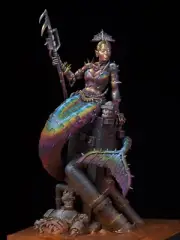 1/24 Resin Fantasy Mermaid Warrior Unassembled Unpainted lw-MD01