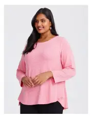 [Taking Shape] Natural Muse Texture Top in Watermelon