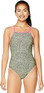 [Speedo] Women's Swimsuit One Piece Endurance X Back Printed