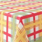 Food Network Farm Table Plaid Tablecloth Fabric Table Cloth 60x102 Ob
