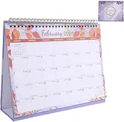 PACKOVE 2025 Academic Year Desk Calendar Elegant Small Flip Calendar for Home Office School Design Sturdy Construction present for