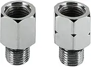Bike Parts Center 6025 Plated Mirror 0.4 inch (10 mm) Reverse Screw Adapter for Yamaha L/R