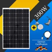 300W Solar Panel Kit 300 Watt 12V Mono Portable Home Caravan Camping Charging AU