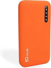 5G Mobile Hotspot, Portable High Speed WiFi for Travel with SIM Card Slot, 16 Connected Devices, Hotspot Router for Phones, Laptops, Tablets