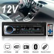 bluetooth Car Stereo Audio In-Dash FM Aux Input Receiver USB MP3 Radio Player
