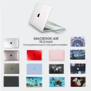 Macbook Air 13 inch Hard Case Shell + Keyboard Cover Model A1466 Apple Casing