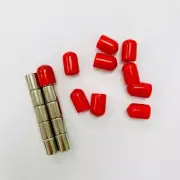 10X Neo Push Pin Magnets with Reusable RED Caps | Fridge Whiteboard Hold Memo