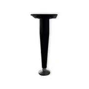 Taskmaster 150 x 25mm Matte Black Steel Adjustable Tapered Furniture Leg