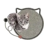 Indoor Cat Scratching Mat, Cat Scratch Pad | Round Horizontal Scratch Rug for Toys, Cat Bed, Pet Accessories, Walls, Sofas, Carpets, Sofa Furniture Protector