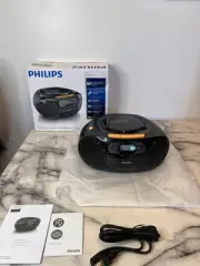 New - Phillips Cd / Cassette / Radio And USB Boombox