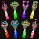 24PCS Video Game Party Favors LED Finger Lights Glow in the Dark Light Up Toy...