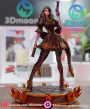Bayonetta 3D Printed Kit Unpainted/Unassembled