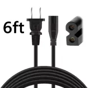6Ft 2-Prong Polarized Power Cord Lead for SoundTouch 20 30 Series II AC Cable