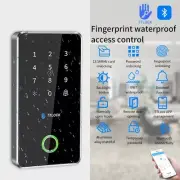 Fingerprint Door Lock Waterproof Keypad Gateway Opener Access Control DC 12V