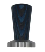 Espresso Tamper Laminated Blue Wood 58 mm For Speciality Coffee, BaristaTamper