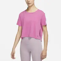 在飛比找momo購物網優惠-【NIKE 耐吉】上衣 女款 短袖上衣 運動 瑜珈 AS W