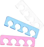 BIUDECO 3Pcs Nail Art Separator Durable Silicone Toe Separators for Manicure Comfortable Design for Nail Polish Application Reusable