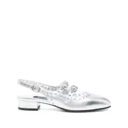 [Carel Paris] Carel Paris Queen Ballet Flats 41 IT SILVER
