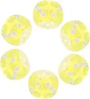CORHAD 10pcs Transparent Dice for Parties Learning Wear Resistant Six Sided Dice for Board Games Educational Activities and Gatherings